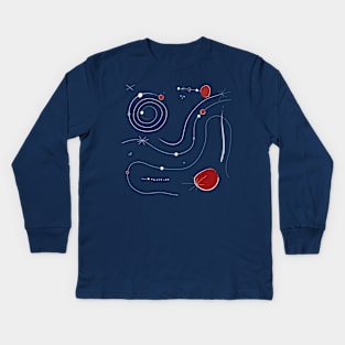 Miró tribute Kids Long Sleeve T-Shirt